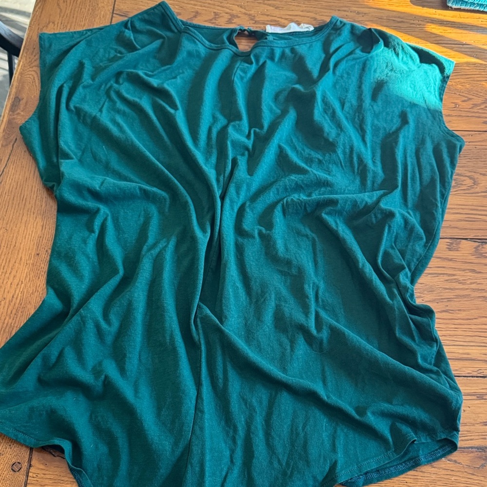 Free People Teal Sleeveless Beachy Romper